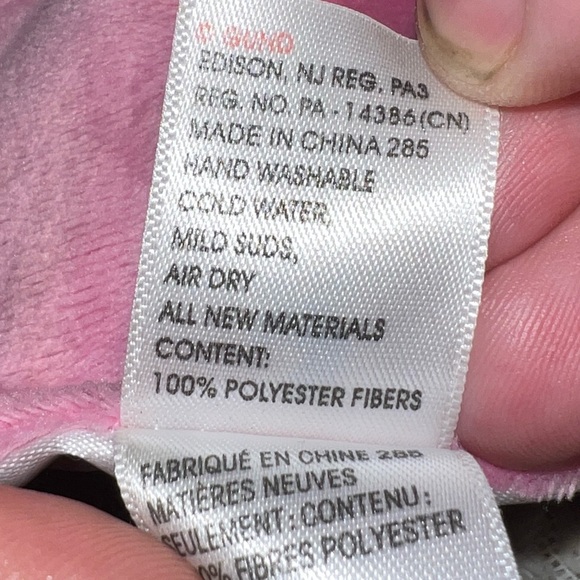GUND Baby Berry Sweet Dolly Pink Lovey Satin Snug Security Blanket 12” READ - Picture 7 of 16